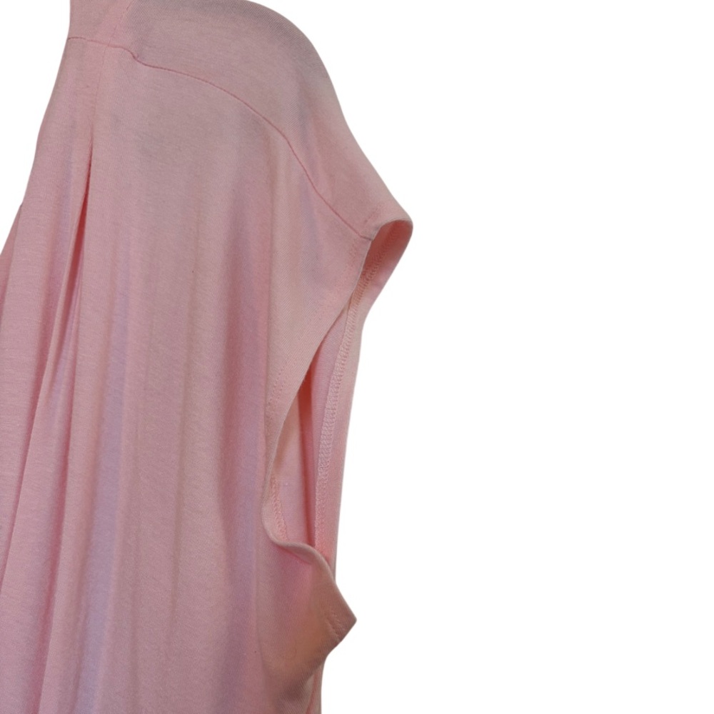 RESERVED IMAN Blush Pink Maxi Dress Plus Size 1X Short Empire Waist Flowy - Picture 4 of 16